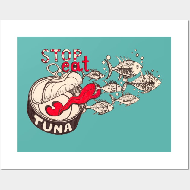 Tuna fish Wall Art by ruta13art